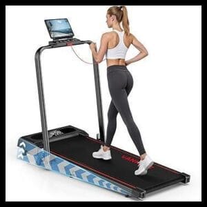 6 en 1 Cinta de Correr Plegable, 9% Inclinación Cinta de Andar con Dual Pantalla LED, 2.75 HP Walking Pad con Control Remoto Magnético, 12KM/H, App & Bluetooth, Capacidad 150Kg