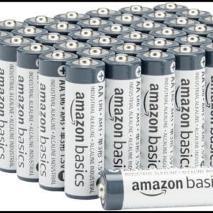 Amazon Basics - Paquete de 40 pilas industriales alcalinas AA, 1,5 voltios, vida útil de 5 años
