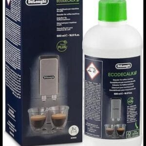 De'Longhi EcoDecalk Descalcificador DLSC500, 5 Dosis De Descalcificación, Accesorio De Mantenimiento Para Máquina De Café, Ingredientes De Origen Vegetal, Botella Con 5 Dosis, 500ml