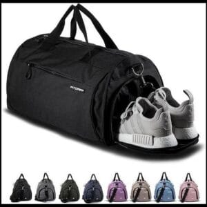 Fitgriff® Bolsa Deporte V1 Mujer y Hombre - Bolso de Gimnasio con Compartimento para Zapatos y Humeda, para Viaje, Entrenamiento - Gym Bag