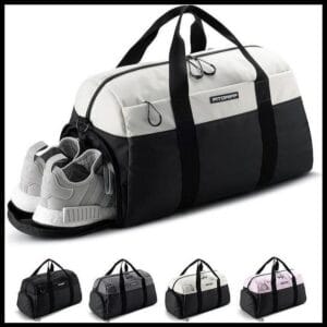 Fitgriff® Bolsa Deporte V2 Mujer y Hombre, con Compartimento para Zapatos y Humeda - Bolso de Gimnasio para Viaje, Entrenamiento - Gym Bag
