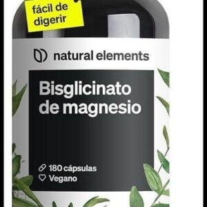 Glicinato de magnesio - 300 mg de magnesium elemental/dosis diaria - suministro para 2 meses con 180 cápsulas - magnesio quelado - inocuo para el estómago, vegano, de alta dosificación