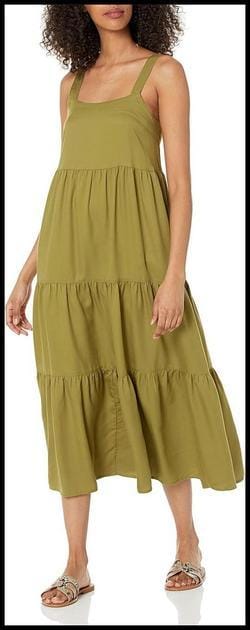 The Drop Britt Vestido Amplio tipo «Tent Dress» con Niveles Mujer