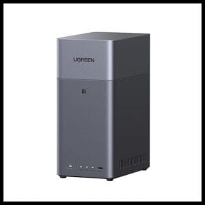 UGREEN NASync DH2300 NAS de Escritorio 2 Bahías, 4GB RAM, Conexión NFC One-Touch, LAN 1GbE, Álbum de Fotos AI, NAS Fácil para Principiantes, Servidor NAS para Hogar (Sin Discos) (DH2300)